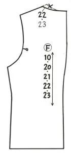 ツイードジャケット 型紙修正1