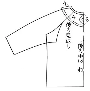 Y・Z ピーコート 後ろ見返し